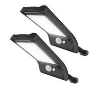 EJEAS Bruture 36 LED Luz Solar, Solares Farolas Apliques de Pared con 120 Grados de Angulo Amplio de Sensor de Movimiento para Jardin Patio Camino (2 Pack) [Clase de eficiencia energética A]