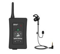 EJEAS FBIM Árbitro de Fútbol Profesional Sistema de Comunicación con Intercomunicador Bluetooth, 1500M Intercomunicador en línea para 4 Personas con Reducción de Ruido CVC, con Brazalete (1 Paquete)