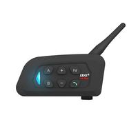 EJEAS V4Plus Auriculares Bluetooth para Motocicleta 1200 m, 4 Personas, Conversación Simultánea, Tiempo de Trabajo 12h, Bolsillo para Brazo, para Almacén, Concierto, Obra de Construcción (V4P-1)