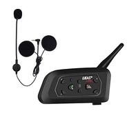 EJEAS V6 Pro BT Interphone 1200M Bluetooth Motocicleta Motocicleta Casco Intercom Auriculares con Interfono Duplex Control Avanzado de Ruido para hasta 6 Riders (1 Pieza)