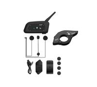 EJEAS V6 PRO+ con EUC para Ciclismo Al Aire Libre, Casco de Motocicleta, Walkie-Talkie , Alcance para 6 Personas, Resistente Al Agua Hasta