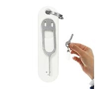 Ejector Tool - Easy Card Tray Removal | Stainless Steel Pin With Silicone Protective Case, Detachable Keychain, Compatible With All Phones, Portable & Durable