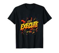 Ejecución Mentalidad Fitness Motivación Poder Gráfico Camiseta