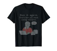 Ejecutar de Nuevo Codificación Debug Humor Gráfico Camiseta
