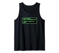 Ejecutar Error de Programa Pago Tecnología Soporte de TI Familia Camiseta sin Mangas