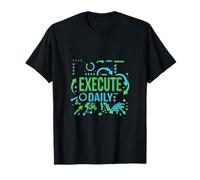 Ejecutar gráfico de mentalidad de productividad de disciplina Diaria Camiseta