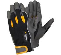 Ejendals 9120-7 Guante Tegera 9120" de piel sintética, talla 7, color negro, gris y amarillo