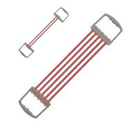 Ejercicio con cuerdas de resistencia - Ejercitador de brazos con bandas elásticas | Expansor de pecho ajustable con 5 resortes | Camilla de mano Equipo de fitness ergonómico | Herramienta de entrenami