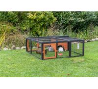 Ejercicio de actividad al aire libre con cubierta 150 × 53 × 150 cm negro/marrón