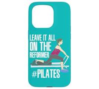 Ejercicio de bajo Impacto déjalo Todo en el Pilates Reformer Carcasa para iPhone 15 Pro