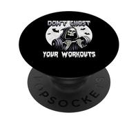 Ejercicio de entrenamiento fantasma Halloween No fantasmas tus entrenamientos PopSockets PopGrip Adhesivo