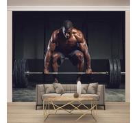 Ejercicio De Fitness Papel De Pared 3D 200X140 Cm Poder Y Tranquilidad Fotomurales Tejido No Tejido Sala Cuarto Mural Moderno Papel Pintado Tapiz Grande Murales Decoración De Paredes