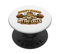 Ejercicio de Humor irónico con células gordas para Gimnasio PopSockets PopGrip Adhesivo