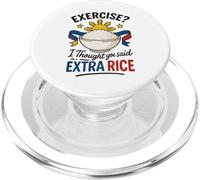 Ejercicio I Thought You Said Extra Rice Funny Filipino Pride PopSockets PopGrip para MagSafe