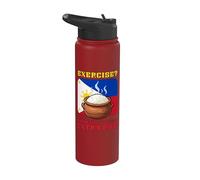 Ejercicio I Thought You Said Extra Rice Funny Filipino Stainless Steel Insulated Water Bottle