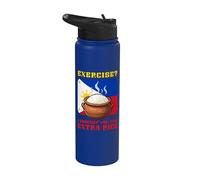 Ejercicio I Thought You Said Extra Rice Funny Filipino Stainless Steel Insulated Water Bottle