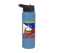 Ejercicio I Thought You Said Extra Rice Funny Filipino Stainless Steel Insulated Water Bottle