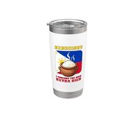 Ejercicio I Thought You Said Extra Rice Funny Filipino Vaso térmico de acero inoxidable de doble pared