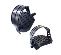 Ejercicio para pedales de bicicleta con correas ajustables y textura antideslizante, compatibilidad de rosca de 9/16 pulgadas y 1/2 pulgadas para ciclismo en interiores, fitness en casa y