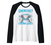 Ejercicio Pensé Que dijiste Vidas Extra Camiseta Manga Raglan