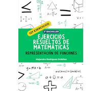 Ejercicios resueltos de matemáticas de representación de funciones: 127 ejercicios (Ejercicios resueltos de matemáticas 2º bachiller)