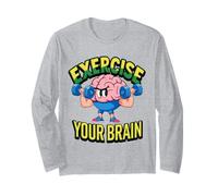 Ejercita tu cerebro Mancuerna cerebral de aprendizaje permanente mentalidad Manga Larga