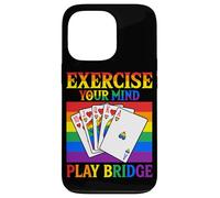 Ejercita tu Mente Juega Bridge Rainbow Cards Carcasa para iPhone 13 Pro