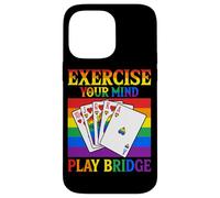 Ejercita tu Mente Juega Bridge Rainbow Cards Carcasa para iPhone 14 Pro MAX