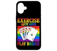 Ejercita tu Mente Juega Bridge Rainbow Cards Carcasa para iPhone 16 Plus