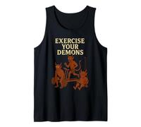 Ejercita Tus Demonios Divertido Juego de Palabras en el Gimnasio - He exorcizado Demonios Camiseta sin Mangas