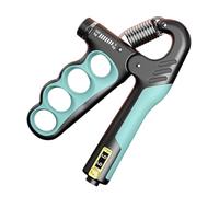 Ejercitador De Agarre De Mano - Herramienta Digital Para Ejercicios De Dedos Con Conteo | Equipo Ergonómico Y Ajustable Para Entrenamiento De Agarre De Antebrazo, Potenciador Muscular Para Hombres, Mu