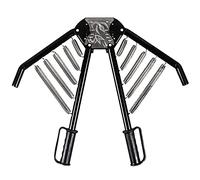 Ejercitador de brazos, expansor de pecho de entrenamiento de fuerza 4 en 1, resistencia ajustable de 66 a 132 libras, equipo de entrenamiento muscular con asas antideslizantes