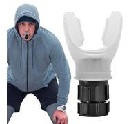 Ejercitador de capacidad pulmonar - Entrenador pulmonar potenciador de, con perilla de intensidad ajustable, herramienta de entrenamiento de respiración para hombres, mejora la fuerza