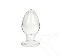 Ejercitador de esfínteres de cristal transparente para cuidados de enfermería