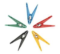 Ejercitador de mano - 10 cm Grip Strength Trainer with 5 Resistance Levels | 114 g PP Forearm Gripper Strength Pinch Clips | Herramienta de entrenamiento manual | Ligero engranaje para pesca musical