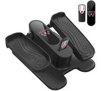 Ejercitador de Pedal Elíptico,Escritorio con Pantalla Control Remoto Pedal Antideslizante,Mini Elíptica Portátil de Velocidad Ajustable para Gimnasio en Casa Oficina (Negro -1)