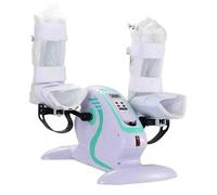 Ejercitador De Pedal Motorizado, Bicicleta estática de Pedales con Soporte Protector de piernas, para rehabilitación de Manos, Brazos, Rodillas y piernas(Green)