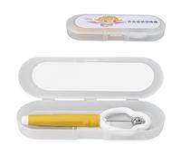 Ejercitador de Punta de Lengua, Ejercitador de Músculo Oral de Lengua, Herramienta Profesional de Entrenamiento de Lengua de Fuerza Muscular Oral de Acero Inoxidable PP para Trastornos del(Amarillo)