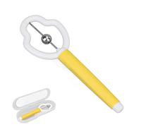 Ejercitador de Punta de Lengua, Herramienta Profesional de Entrenamiento de Lengua de Fuerza Muscular Oral, Levantamiento de Lateralización de la Punta de la Lengua, la Claridad del Habla(Amarillo)