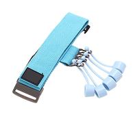 Ejercitador Extensor de Dedos, Ejercitador de Yoga de Mano Entrenador de Ejercicio de Dedos Estiramiento de 7 Anillos para Herramienta de Entrenamiento de Fuerza para Agarre de Fuerza(Azul 40 libras)