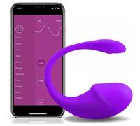 Ejercitador inteligente de silicona para el suelo pélvico para mujeres, resistente al agua y con control de vejiga (morado)