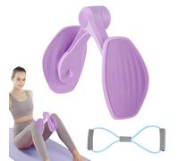 Ejercitador mejorado de muslos para mujer, con banda de resistencia para brazo y pierna, entrenamiento de cadera y pelvis, equipo de ejercicio interior de muslo para gimnasio en casa (morado)