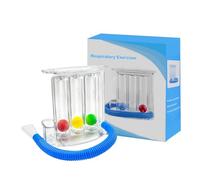 Ejercitador Pulmonar Respiratorio, Entrenador de Respiración Profunda, Ejercitador de Pulmón, Espirometro Pulmonar, Entrenador pulmonar, Incentivador respiratorio de 3 Bolas (600~1200CC)