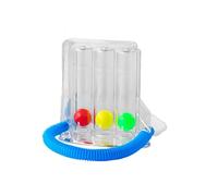 Ejercitador respiratorio, entrenador de respiración de 3 cámaras para ejercicios de respiración, terapia, problemas respiratorios, entrenador de respiración pulmonar-bronquial para terapia del habla