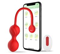 Ejercitador Suelo Pelvico Recomendado por Médicos para Prosblemas de la Incontinencia y Tonificar los Músculos Pélvico de Mujeres, Rosa Rojo