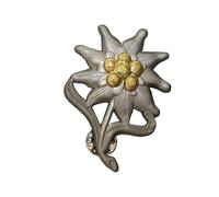 Ejército alemán 2 vatios II Edelwise Insignia Metal Broche Alemania Montaña Solapa Pin Sombrero Camisa Mochila Decoración Ropa Accesorios