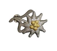 Ejército Alemán 2w II Edelwise Insignia Metal Pin Broches Alemán Fuerzas de Montaña Solapa para Sombreros Camisa Mochila Decoraciones Broches de Metal