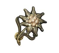 Ejército Alemán 2w II Edelwise Insignia Metal Pin Broches Alemán Fuerzas de Montaña Solapa para Sombreros Camisa Mochila Decoraciones Broches de Metal