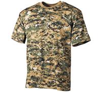 Ejército Hombres T-Shirt Militar Superior Marines Tee Marpat Woodland Camo Digit
