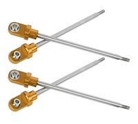Ejes de Amortiguador de Acero para RC, 130mm, 4 Piezas, Color Rojo para Camión 1/5 X MAXX - Alta Durabilidad, Precisión de Mecánica, Mejora el Control del Vehículo RC (Clima)